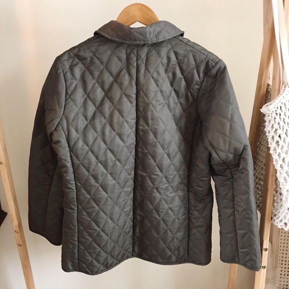 Vintage Quilted Collared Liner Chore Coat in Army Green - Picture 4 of 4